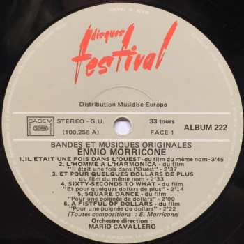 2LP Ennio Morricone: Bandes Et Musiques Originales 644457