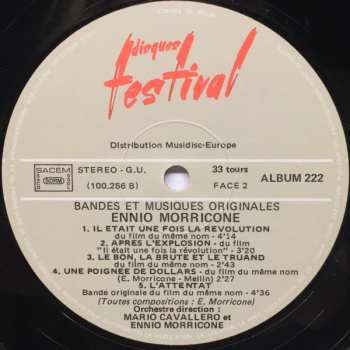 2LP Ennio Morricone: Bandes Et Musiques Originales 644457