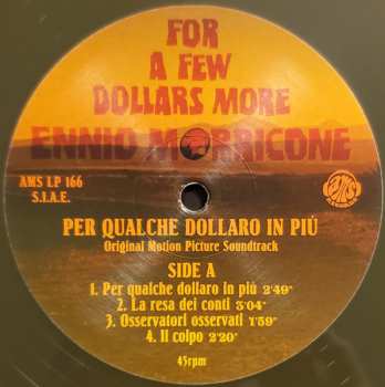 LP Ennio Morricone: For A Few Dollars More (Per Qualche Dollaro In Più - Original Motion Picture Soundtrack) CLR | LTD 607911