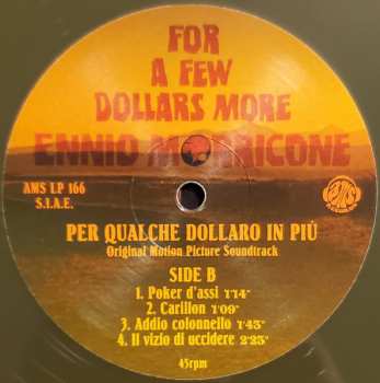 LP Ennio Morricone: For A Few Dollars More (Per Qualche Dollaro In Più - Original Motion Picture Soundtrack) CLR | LTD 607911