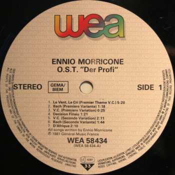 LP Ennio Morricone: Der Profi 645526