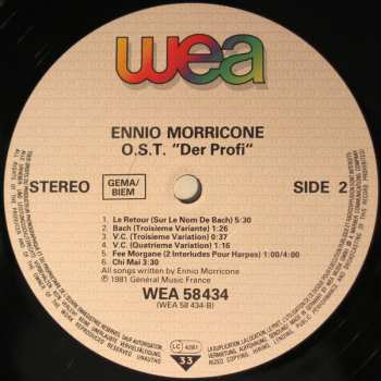 LP Ennio Morricone: Der Profi 645526