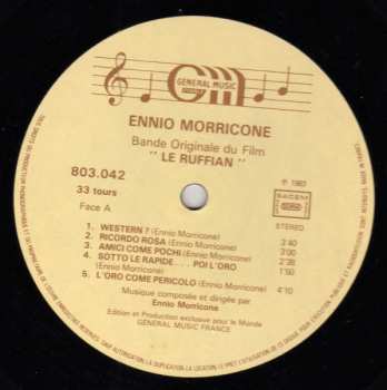 LP Ennio Morricone: Le Ruffian (Bande Originale Du Film) 645172