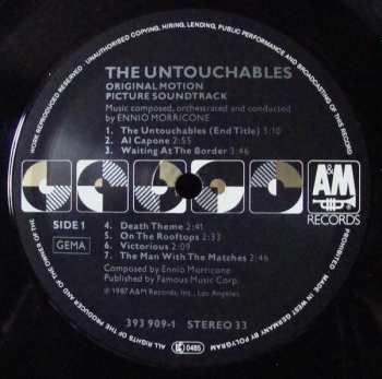 LP Ennio Morricone: The Untouchables (Original Motion Picture Soundtrack) 636186