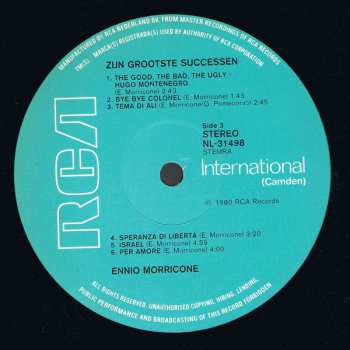 2LP Ennio Morricone: Zijn Grootste Successen 643933