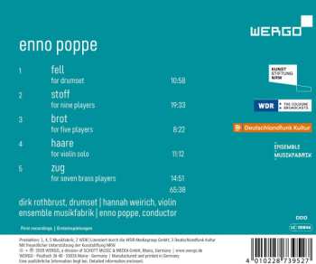 CD Enno Poppe: Stoff 558079