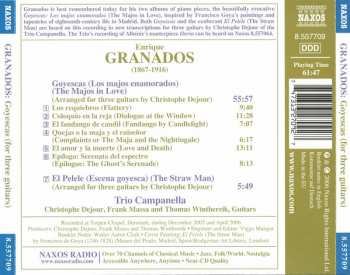 CD Enrique Granados: Goyescas, El Pelele (For Three Guitars) 314418