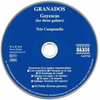 CD Enrique Granados: Goyescas, El Pelele (For Three Guitars) 314418