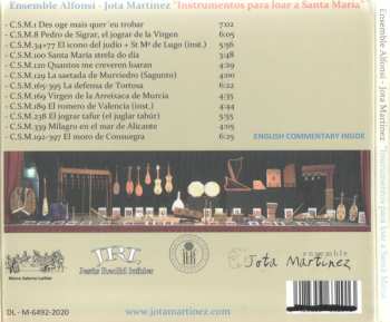 CD Jota Martínez: Instrumentos Para Loar A Santa María 545486