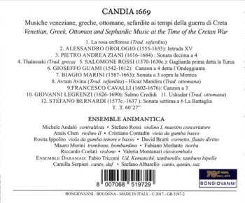 CD Animantica: Candia 1669 - Venetian, Greek, Ottoman And Sephardic Music At The Time Of The Cretan War 658840