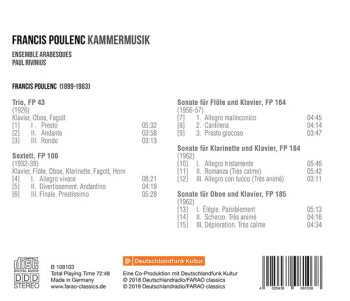 CD Francis Poulenc: Kammermusik 572235