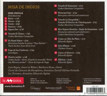 CD Ensemble La Chimera: Misa de Indios - Misa Criolla 95136