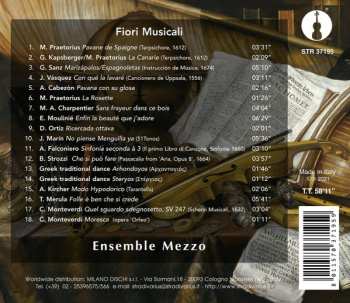 CD Ensemble Mezzo: Fiori Musicali (Songs And Dances Of The 16th And 17th Centuries = Canzoni E Danze Del XVI E XVII Secolo) 179475