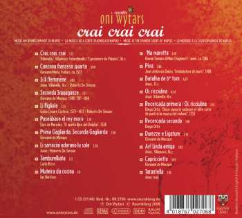 CD Oni Wytars: Crai Crai Crai: Music At The Spanish Court Of Naples 637687