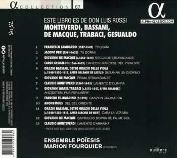 CD Ensemble Poiesis: Este Libro Es De Don Luis Rossi 572627