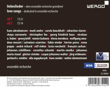 2CD ensemble recherche: Liebeslieder / Love Songs 260534