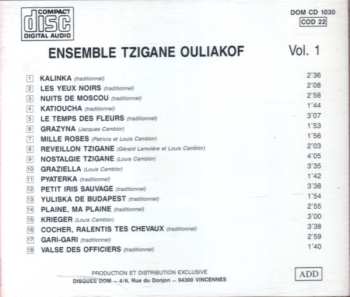 CD Ensemble Tzigane Ouliakof: Ensemble Tzigane Ouliakof Vol. 1 649593