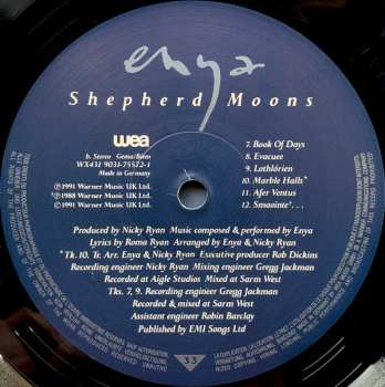 LP Enya: Shepherd Moons 663519