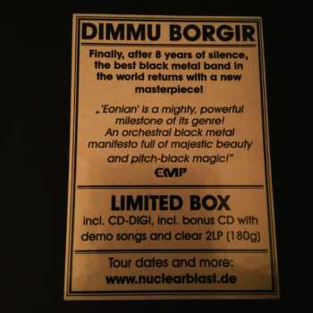 2LP/2CD/Box Set Dimmu Borgir: Eonian LTD | DIGI | CLR 11362