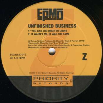 2LP EPMD: Unfinished Business 156514