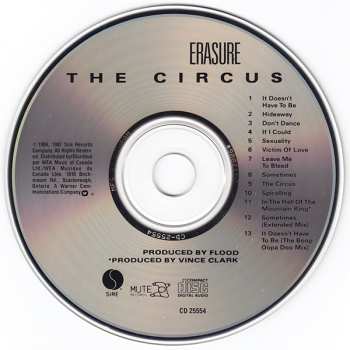 CD Erasure: The Circus 613617