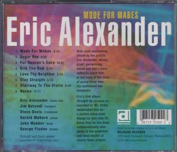 CD Eric Alexander: Mode For Mabes 589035