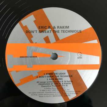 2LP Eric B. & Rakim: Don't Sweat The Technique 387120