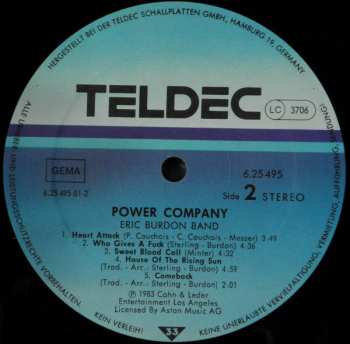 LP Eric Burdon Band: Power Company 653412