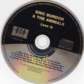 CD Eric Burdon & The Animals: Love Is 123356