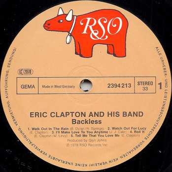 LP Eric Clapton: Backless 664038