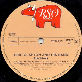 LP Eric Clapton: Backless 664038