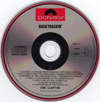 2CD Eric Clapton: Backtrackin' (22 Tracks Spanning The Career Of A Rock Legend) 570185