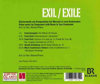 CD Eric Le Van: Exil: Klaviermusik von Korngold, Zeisl, Toch, Schonberg Und Castelnuovo-tedesco 555557