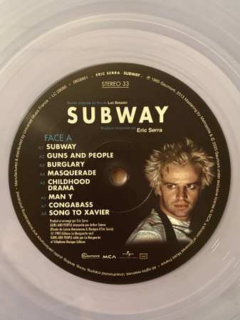 LP Eric Serra: Subway (Bande Originale Du Film) CLR 538458