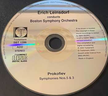 CD Erich Leinsdorf: Prokofiev Symphonies Nos 5 & 3 294520