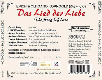 CD Erich Wolfgang Korngold: Das Lied Der Liebe 558991