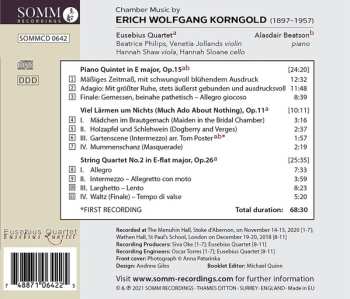 CD Erich Wolfgang Korngold: Chamber Music By Erich Wolfgang Korngold 559445