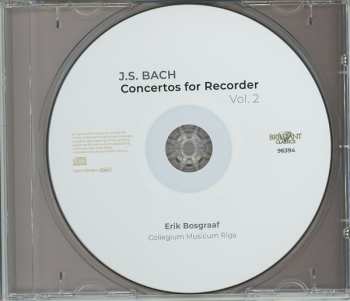 CD Erik Bosgraaf: Concertos for Recorder, Vol. 2 587286