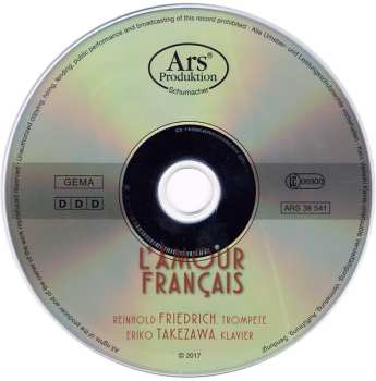 CD Reinhold Friedrich: L'Amour Français 659222