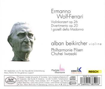 CD Ermanno Wolf-Ferrari: Violinkonzert Op.26 / Divertimento Op.20 / I Gioielli Della Madonna 557946