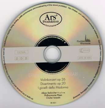 CD Ermanno Wolf-Ferrari: Violinkonzert Op.26 / Divertimento Op.20 / I Gioielli Della Madonna 557946