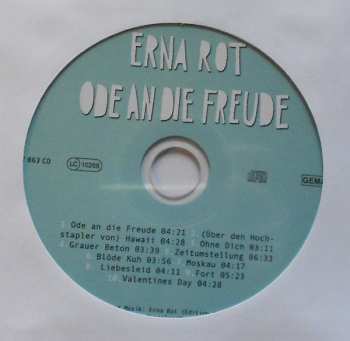 CD Erna Rot: Ode An Die Freude DIGI 302008