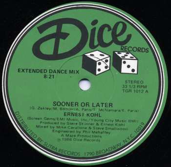 LP Ernest Kohl: Sooner Or Later (Extended Dance Mix) 587676