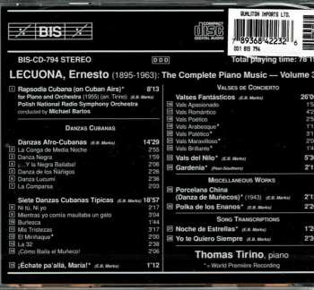 CD Ernesto Lecuona: Lecuona: Piano Music, Volume 3  118206