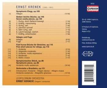 CD Ernst Krenek: Works For String Orchestra 117873