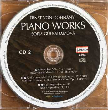 2CD Ernst von Dohnányi: Piano Works 306869