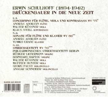 CD Erwin Schulhoff: Brückenbauer In Die Neue Zeit 93227