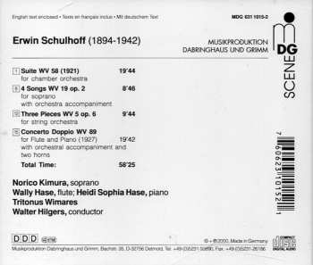 CD Erwin Schulhoff: Suite (1921) / Concerto Doppio / Songs Op. 2 / Pieces Op. 6 659350