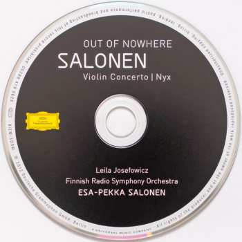 CD Esa-Pekka Salonen: Out Of Nowhere: Violin Concerto | Nyx 648898