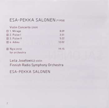 CD Esa-Pekka Salonen: Out Of Nowhere: Violin Concerto | Nyx 648898